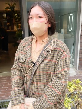 ザメゾン(THEMAISON) 【GUEST】ぱつっと感が可愛い切りっぱなしボブ!