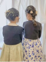 お子様ヘアセット