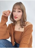 シースルーバング/韓国風ボブレイヤー