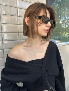 リリー(Lilley) 【lilley 稲永麻衣】切りっぱなしボブ+天神韓国ヘア