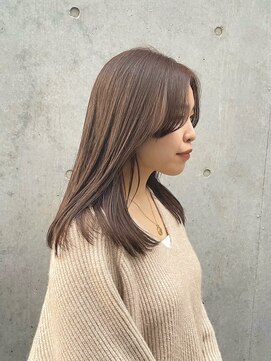 リアン(LieN) ぷつっとロブ×シナモンベージュ