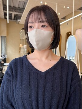 スニュウ(snuw) 【snuw_hotaru】透明感カラーオリーブカラーボブ