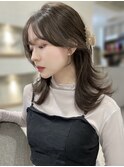 結んでも可愛い外ハネミディアム◇くびれヘア前髪顔まわりカット
