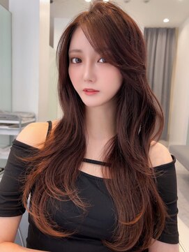 シティーバイローウェ 表参道(City/louwe) レイヤーカット/ピンクブラウン