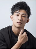 スパイキーショートパーマツイストスパイラルパーマビジネスヘア