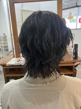 エフフォーユアヘアー(F for your hair) ウルフスタイル×ソフトツイストスパイラル