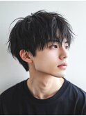 メンズ束感ショート