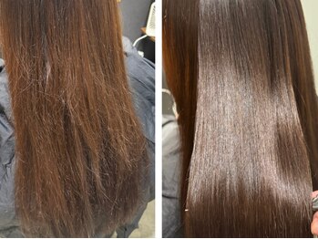 アキオドットヘアー(AKIO.hair)の写真/【当店一押し☆髪質改善酸性ストレート/ダメージレス縮毛矯正】本気で美髪を手に入れたいあなたに＊