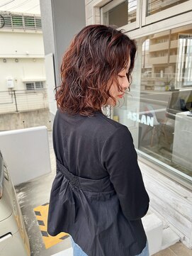 アスラン(ASLAN) 【aslan】ニュアンスパーマ/レイヤーパーマ/暖色カラー