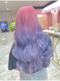ピンク、ラベンダーグラデーション
