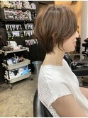襟足長め　ウルフショート　大人ショート
