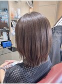 小顔見えする結べるボブ