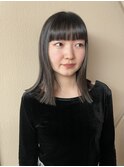 20代30代大人可愛い切りっぱなしミディアムボブ