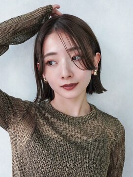 アイティーバイアルバム 藤沢店(IT by ALBUM) ボブミディアム顔周りレイヤー韓国ヘア_F20575