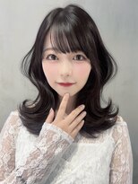 アイティーバイアルバム 八王子店(IT by ALBUM)&nbsp;暗めカラー韓国ヘア顔周りレイヤーくびれミディ_F30917