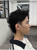 メンズスパイキーショートメンズパーマ