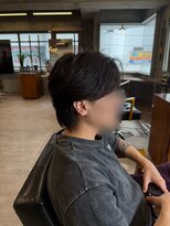 タメ(tame-)&nbsp;サーフカール/フェザーパーマ/ブルーブラック【都賀/メンズ】