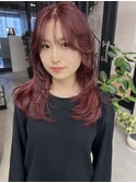 wine red/layer cut