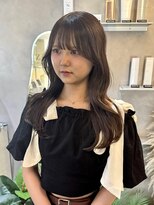 ジーナ 天神(Zina)&nbsp;韓国ヘア/顔周りカット/レイヤーカット/くびれヘア/グレージュ