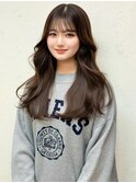 【小川担当】新宿韓国風レイヤーヨシンモリヘア/前髪、顔まわり