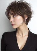 ミセスショート×白髪ぼかしカラー３０代４０代５０代６０代