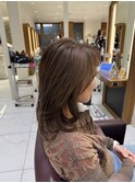 アッシュブラウン×レイヤーカット