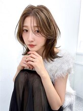 ユラギフロムユイマァル 水島店(YURAGI from YUIMARL)&nbsp;ハイレイヤーウルフ30代40代くびれヘア脱白髪染め大人ハイライト