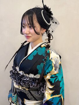 ラトリエコンタン(L´atelier Content) 【asuka】水引 金箔 成人式ヘア 卒業式ヘア 袴ヘア 振袖ヘア