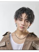 MEN’S HAIR/波巻きツイストスパイラル/リバースセンターパート