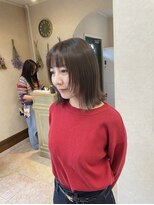 メルク(merc)&nbsp;レイヤー ボブ ショート インナーカラー 韓国