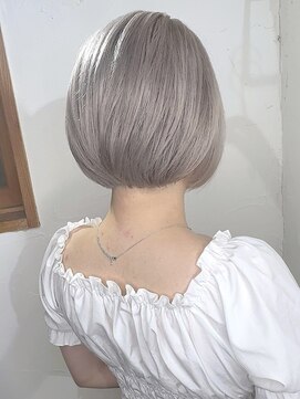 ブレイズヘアー(BLAZEhair) 【至高のツヤ】ホワイトミルクティグレージュ×ブリーチ3回