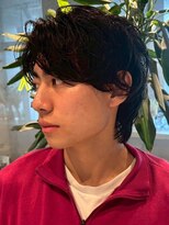 ブロック(bloc) ニュアンスパーマ メンズパーマ ウルフカット 束感パーマ 20代
