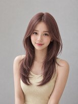 アース 前橋店(HAIR&MAKE EARTH)&nbsp;ボルドー_イヤリングカラー_ブリーチなし_レイヤーカット