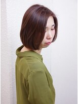 レクリヘアー(RecRe hair) 【RecRe　hair】イルミナカラートワイライト×ワンレンボブ