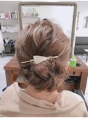 ゆるふわシニヨンが最旬♪お呼ばれアレンジアップスタイル