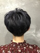 イズ 札幌店(is)&nbsp;刈り上げショート☆ネイビーグレー