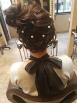 エイクス ヘア デザイン×美髪クリニック 千葉(AQs hair design)&nbsp;お団子サイドアップ！