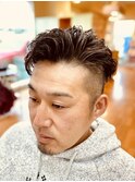 【大人カッコいい】ツーブロックサイドバックパーマ