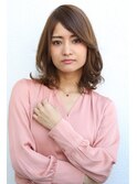 2wayバングのパーマスタイル