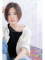 ミック ヘアアンドビューティー 大山店(miq Hair&Beauty) 大人かわいい黒髪グレージュアッシュ前下がりワンレンボブa1