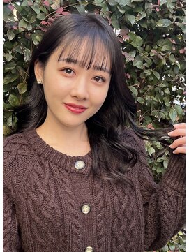 ヘアサロン トラヴィス(hair salon Travis) シースルーバングであざと可愛く