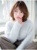*mod's姪浜*…外国人風美髪ハイライトカラー大人ボブウルフf