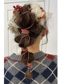 成人式×ヘアセット×編みおろし