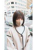 #ブリーチなしカラー#オリーブベージュ#イルミナカラー