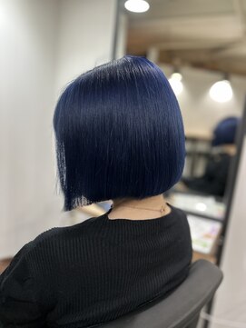 ラフ 難波店(LAFF) #黒髪#ボブルフ#ネビージュ#小顔#ワンレン