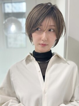 ロンドエニカ 大宮(Lond enika) 切りっぱなしボブエアリーロング美髪ピンクブラウン[大宮]