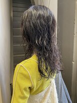 フェンヘアーアイス 中目黒(Fen.hair ici)&nbsp;20代30代大人可愛いロングウルフくせ毛風パーマダークアッシュ