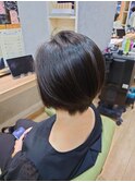 20代30代40代小顔ハンサムショートアッシュブルーブラック