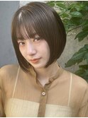 2wayボブ#黒髪#ボブルフ#小顔#ネビージュ#ワンレン