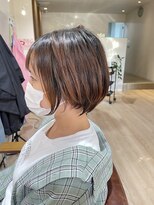 ハピエル ヘアークルー(HAPPYEL hair crew)&nbsp;40代50代脱白髪染めベージュ白髪ぼかしコントラストハイライト